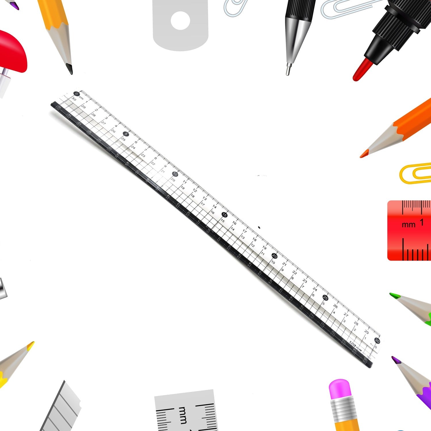 7922 TRANSPARENT RULER, PLASTIC RULERS, FOR SCHOOL CLASSROOM, HOME, OR OFFICE (30 Cm ) 7922 TRANSPARENT RULER, PLASTIC RULERS, FOR SCHOOL CLASSROOM, HOME, OR OFFICE (30 Cm )